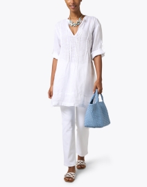 Look image thumbnail - CP Shades - Regina White Linen Tunic