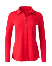 Product image thumbnail - E.L.I. - Red Pima Cotton Shirt