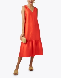 Look image thumbnail - Rosso35 - Orange Midi Dress