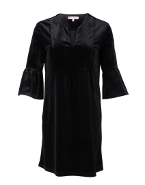 Product image thumbnail - Jude Connally - Kerry Black Stretch Velvet Dress