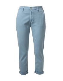 Caden Blue Stretch Cotton Trouser