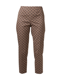 Product image thumbnail - Piazza Sempione - Audrey Beige Printed Pant