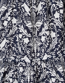 Fabric image thumbnail - Jude Connally - Monaco Navy and White Print Cotton Dress