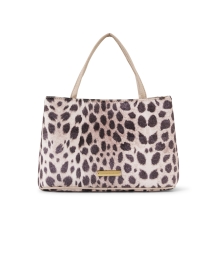 Minnow Leopard Print Velvet Mini Tote Bag
