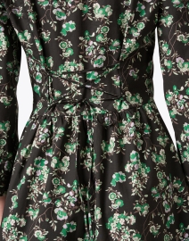 Extra_1 image thumbnail - Tara Jarmon - Reba Black and Green Floral Cotton Dress