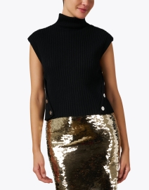 Front image thumbnail - A.P.C. - Paige Black Sleeveless Sweater
