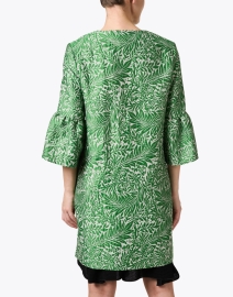 Back image thumbnail - Cinzia Rocca Icons - Green Jacquard Jacket 