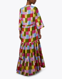 Back image thumbnail - Lisa Corti - Rambagh Multi Print Cotton Dress