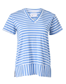 Carnation Blue and White Striped Top