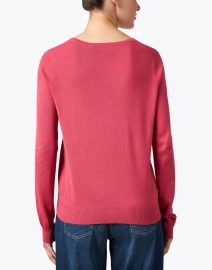 Back image thumbnail - Repeat Cashmere - Pink Cotton Blend Sweater
