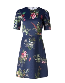 Product image thumbnail - St. Piece - Alex Blue Floral Velvet Dress