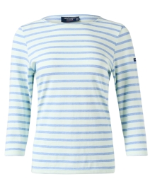Product image thumbnail - Saint James - Galathee Blue Striped Shirt