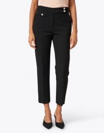 Front image thumbnail - Veronica Beard - Renzo Black Stretch Essential Pant