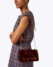 Look image thumbnail - Loeffler Randall - Auzeen Sienna Brown Clutch