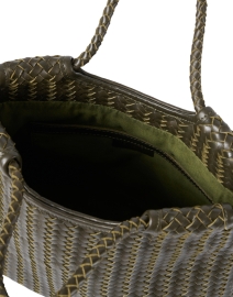 Extra_1 image thumbnail - Bembien - Mena Olive Woven Leather Tote