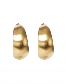 Back image thumbnail - Dean Davidson - Flow Gold Hoop Earrings