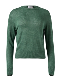 Product image thumbnail - Weekend Max Mara - Azteco Green Linen Sweater