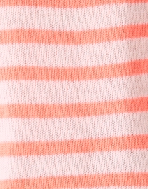 Fabric image thumbnail - White + Warren - Pink and Orange Stripe Cashmere Sweater