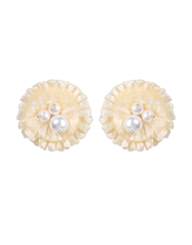 Product image thumbnail - Mignonne Gavigan - Brigida Ivory Pearl Stud Earrings