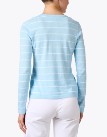 Back image thumbnail - Kinross - Blue and White Striped Top