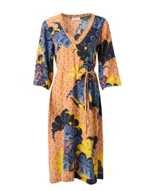 Product image thumbnail - Megan Park - Sienna Multi Print Silk Dress