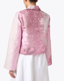Back image thumbnail - Stine Goya - Kiana Pink Metallic Print Jacket