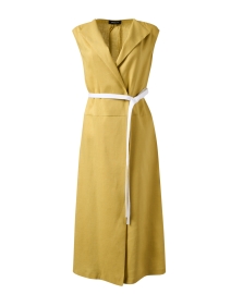 Product image thumbnail - Fabiana Filippi - Green Linen Wrap Dress