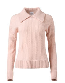 Product image thumbnail - Madeleine Thompson - Isidore Pink Collared Sweater