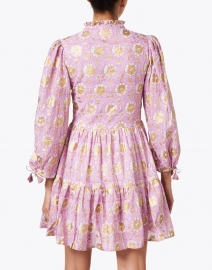 Oliphant - Pink and Gold Floral Cotton Dress