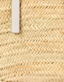 Fabric image thumbnail - Poolside - Essaouria White Woven Palm Tote Bag