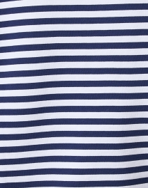 Fabric image thumbnail - Sail to Sable - Navy and White Stripe Quarter Zip Sweater