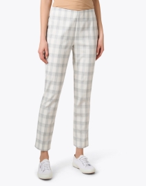 Front image thumbnail - Peace of Cloth - Annie Grey Plaid Pull On Pant