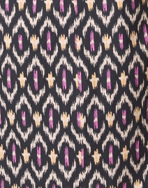 Fabric image thumbnail - Repeat Cashmere - Navy Print Cotton Shift Dress