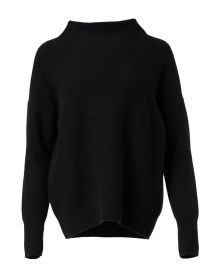 Black Boiled Cashmere Sweater
