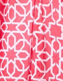 Fabric image thumbnail - Ro's Garden - Seychelles Red Print Cotton Tunic Top