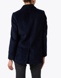 Back image thumbnail - Helene Berman - Ruth Navy Corduroy Blazer