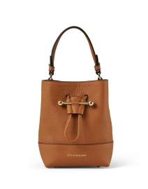 Lana Osette Mini Tan Leather Bucket Bag