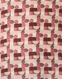 Fabric image thumbnail - WHY CI - Pink Geo Print Panel Top
