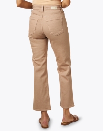 Back image thumbnail - AG Jeans - Kinsley Tan Stretch Flare Jean