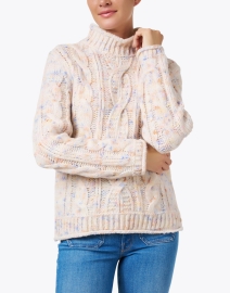 Front image thumbnail - Marc Cain - Cream Speckled Wool Sweater