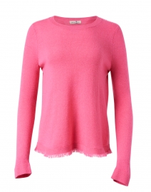 Pink Cashmere Fringe Sweater