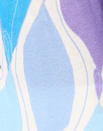 Fabric image thumbnail - Pashma - Blue and Purple Print Cashmere Silk Sweater