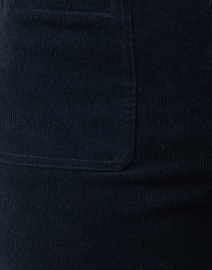 Fabric image thumbnail - Apiece Apart - Marston Navy Corduroy Cropped Flare Pant