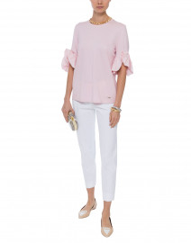 Pale Pink Stretch Cotton Top