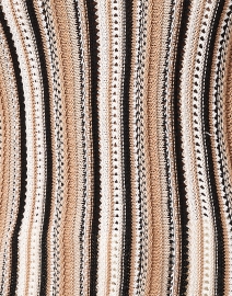 Fabric image thumbnail - White + Warren - Neutral Striped Knit Cotton Tank