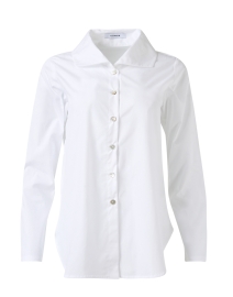 Product image thumbnail - Vitamin Shirts - White Cotton Poplin Shirt