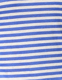 Fabric image thumbnail - Majestic Filatures - Blue and White Stripe Stretch Linen Top