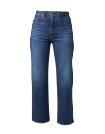 Product image thumbnail - AG Jeans - Kinsley Blue Stretch Flare Jean