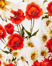 Fabric image thumbnail - Samantha Sung - Audrey Orange Poppy Printed Stretch Cotton Dress