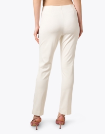 Back image thumbnail - Peace of Cloth - Kaylee Cream Stretch Knit Pant